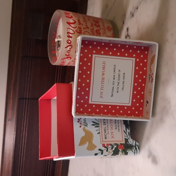 NWT. Michel Design Works Joy to the World Soy Candle in Decorative Box - Picture 4 of 13